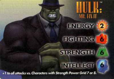 Hulk : Mr Fix-It 4-Grid Character Card